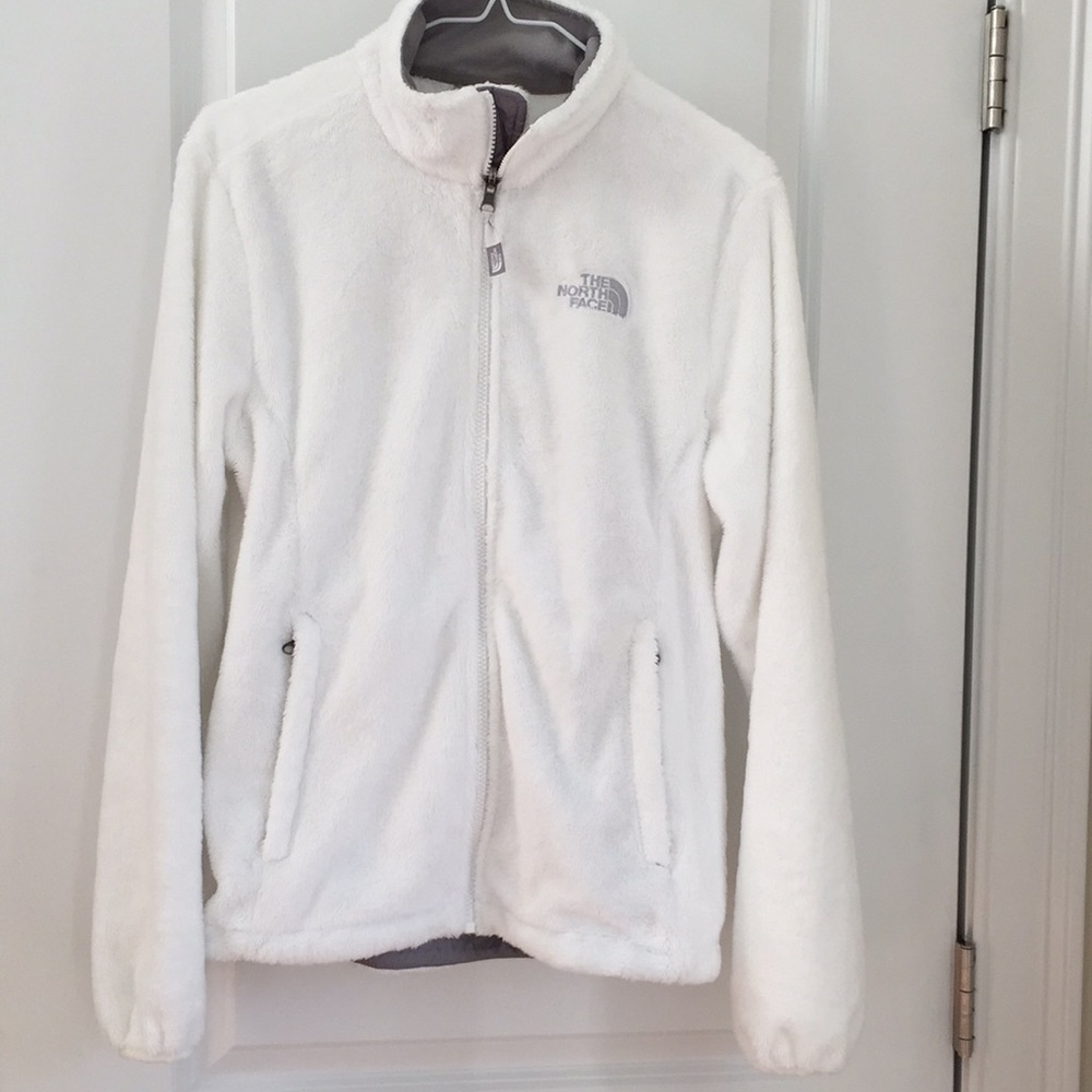 The North Face Osito Jacket- White and Gray